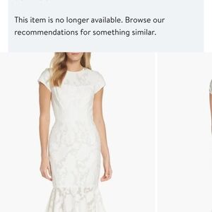 Maggy London Lace Flare Hem Midi Dress size 6